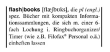 Einlagen z.B. fŸr Filofax